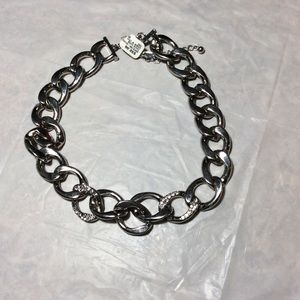 Silver Thick Curb Chain (2236) Ship In The USA